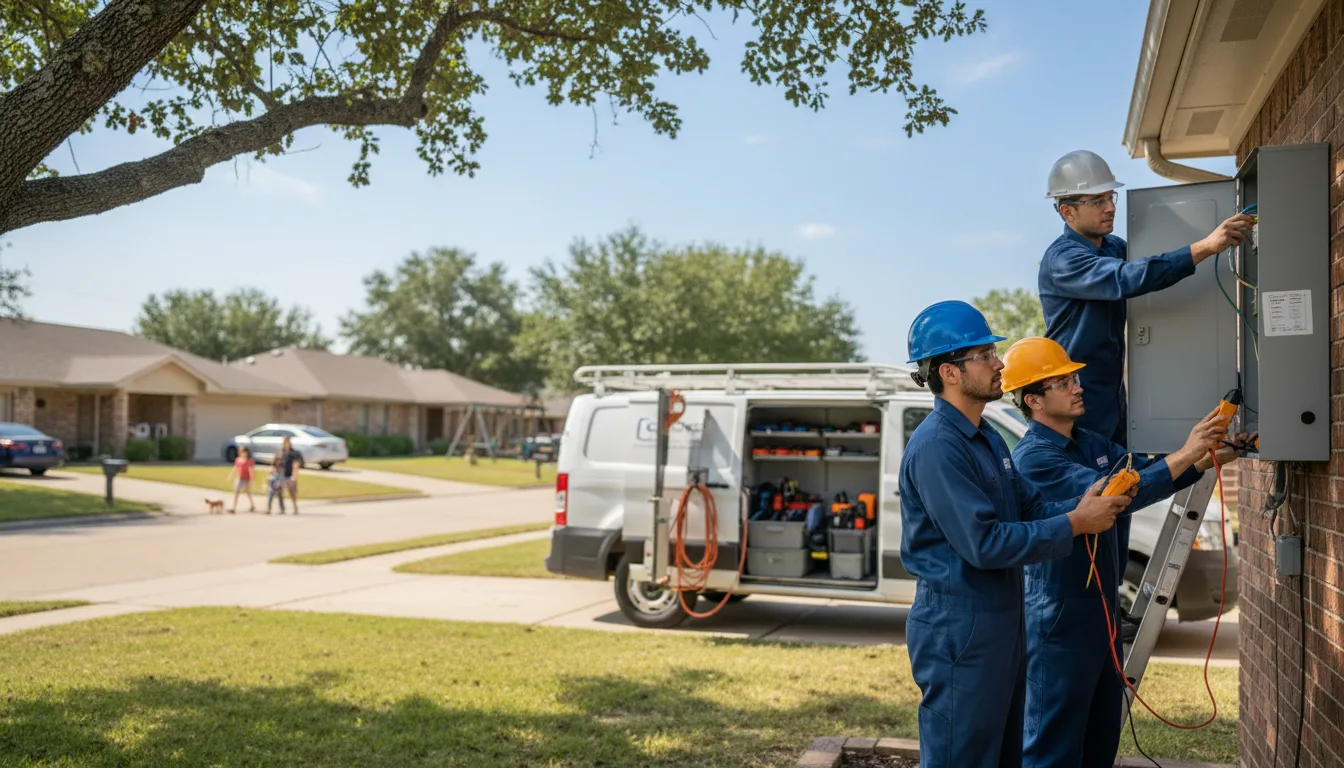 Certified electrician providing emergency electrical services in Hunter, KS
